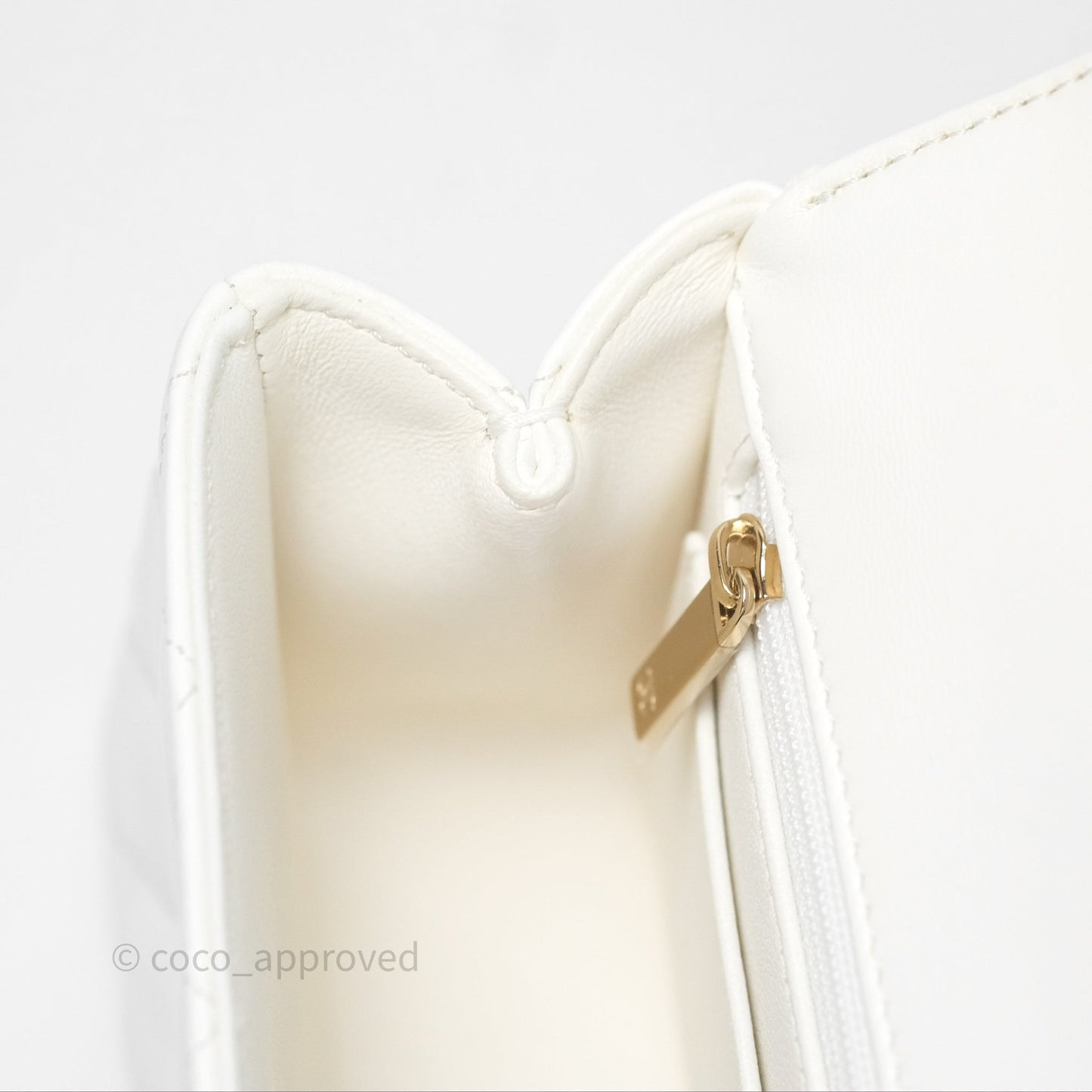 Chanel Crystals Top Handle Mini Rectangular Flap Bag White Lambskin Gold Hardware