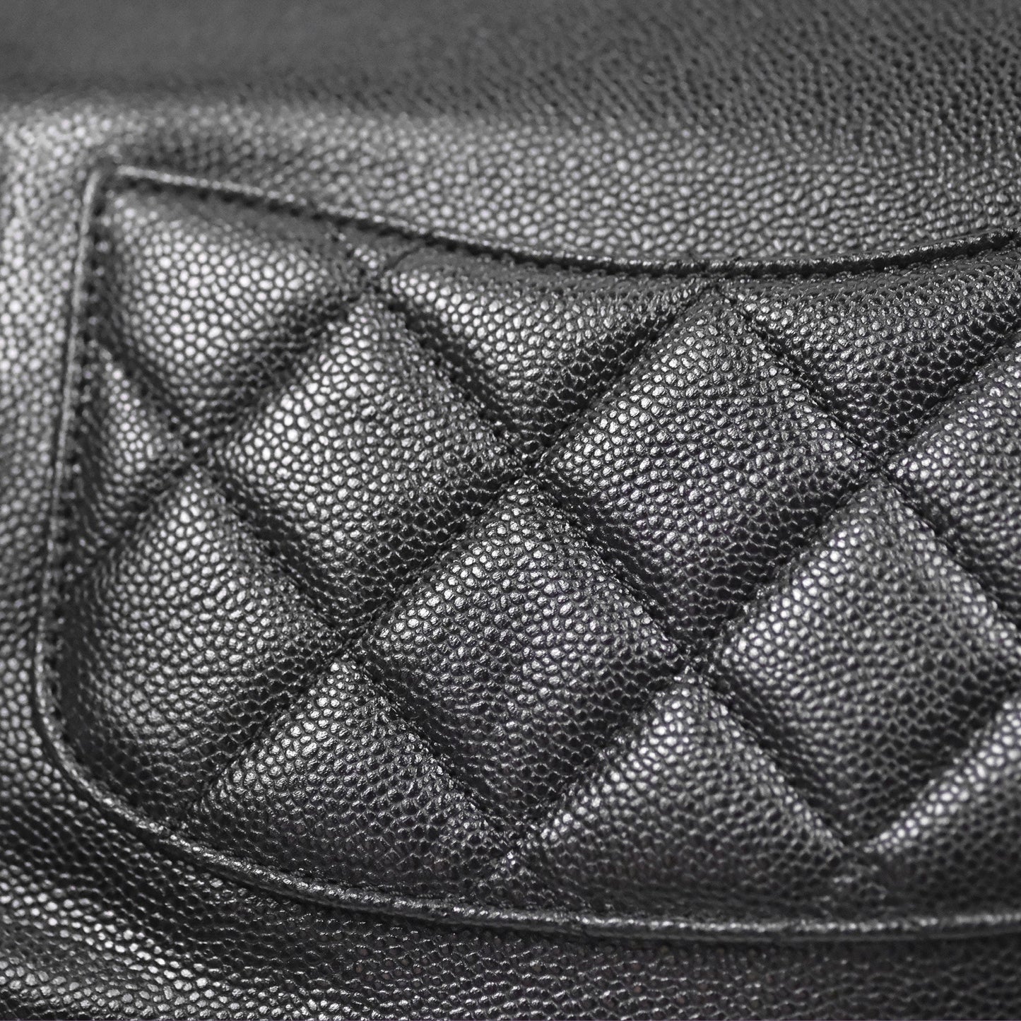 Chanel Quilted Business Affinity Backpack Black Caviar Gold Hardware