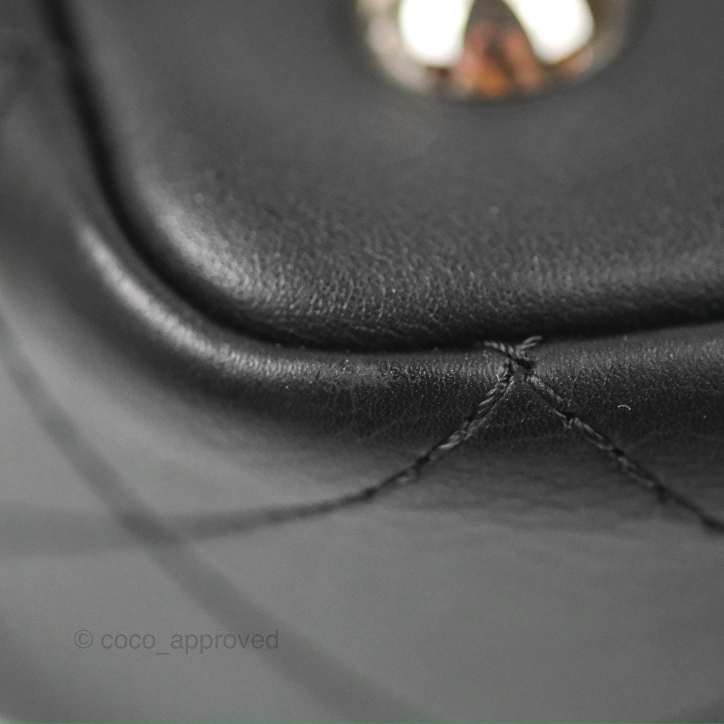 Chanel Flat Quilted Boston Bag Black Calfskin Silver Hardware