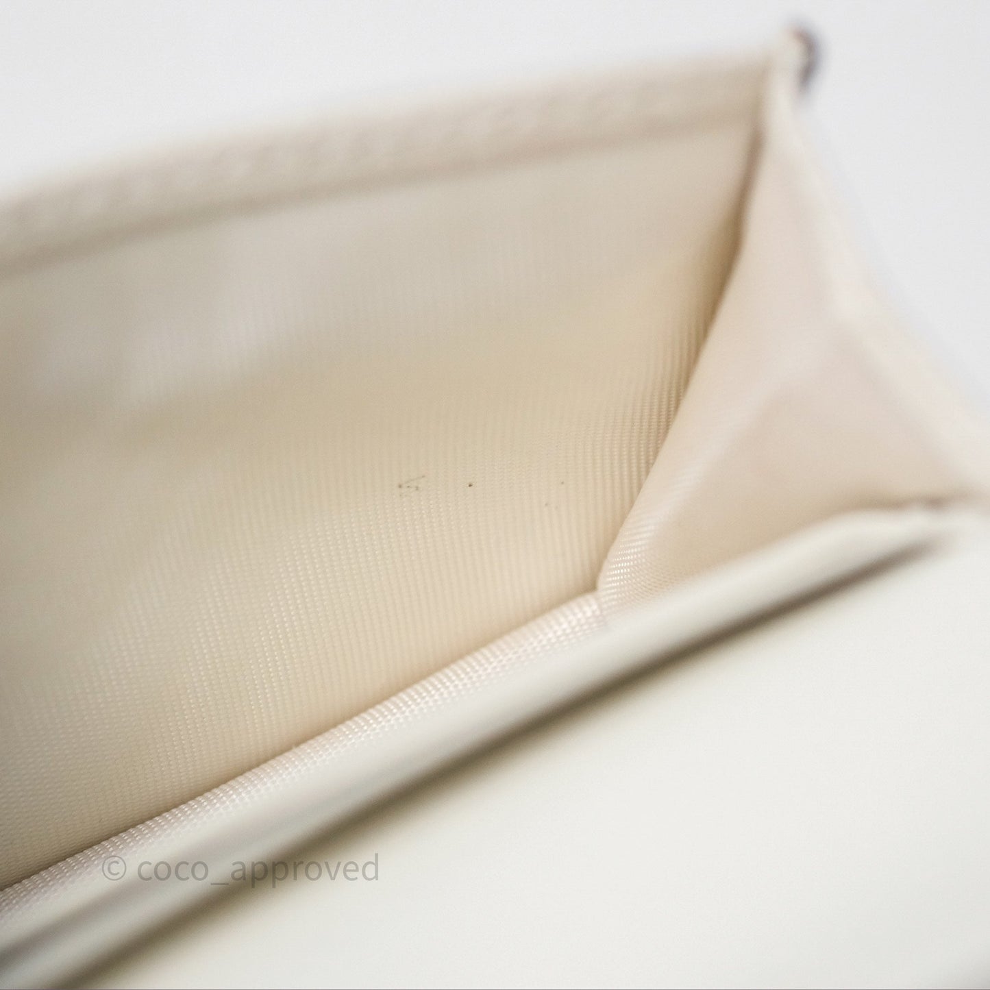 Christian Dior Saddle Bloom Card Holder Latte Goatskin