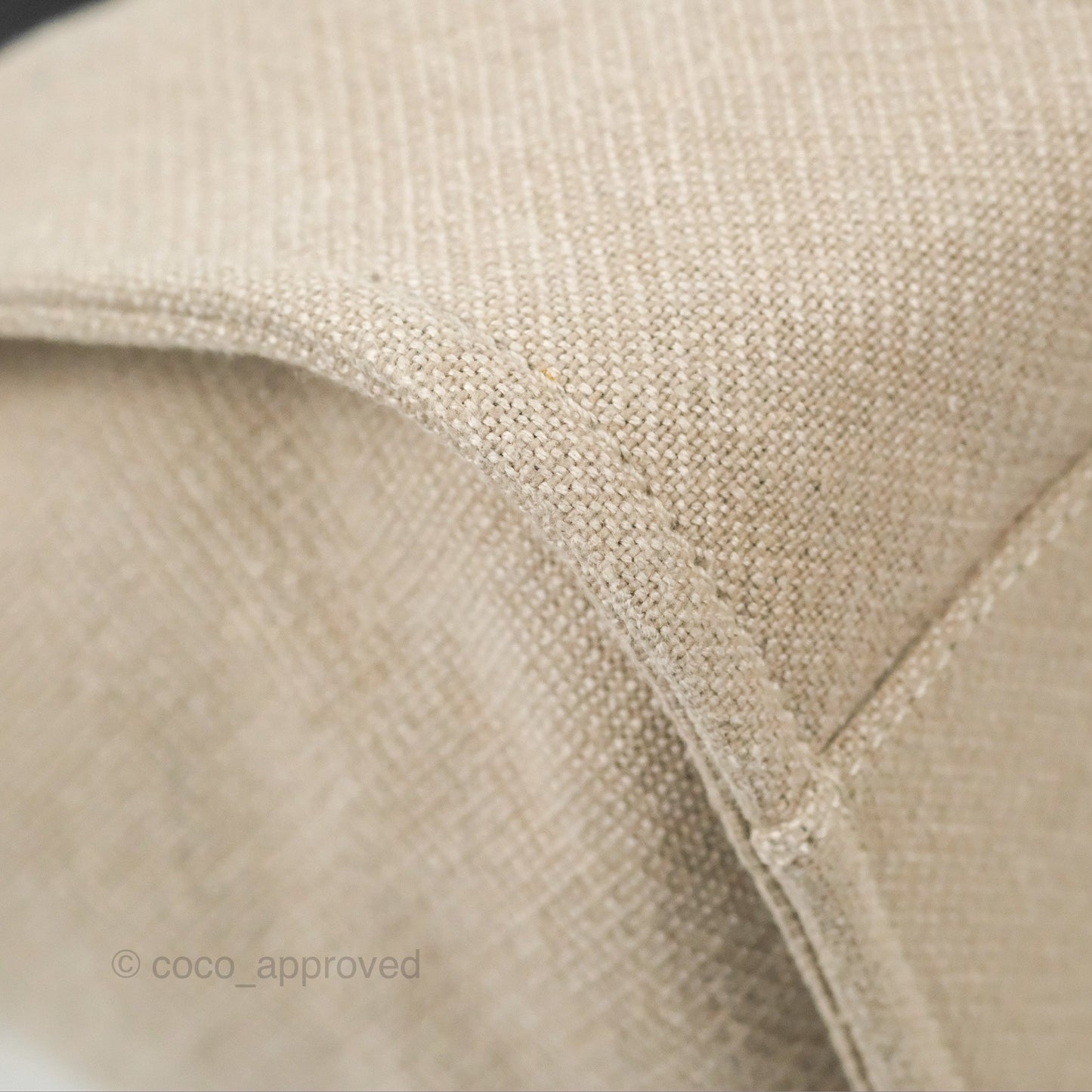 Chanel Large Deauville Black/Taupe Canvas Gold Hardware