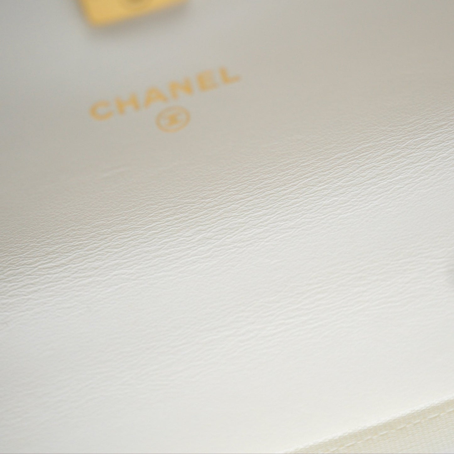 Chanel Mini WOC Bag Charm White Caviar Gold Hardware