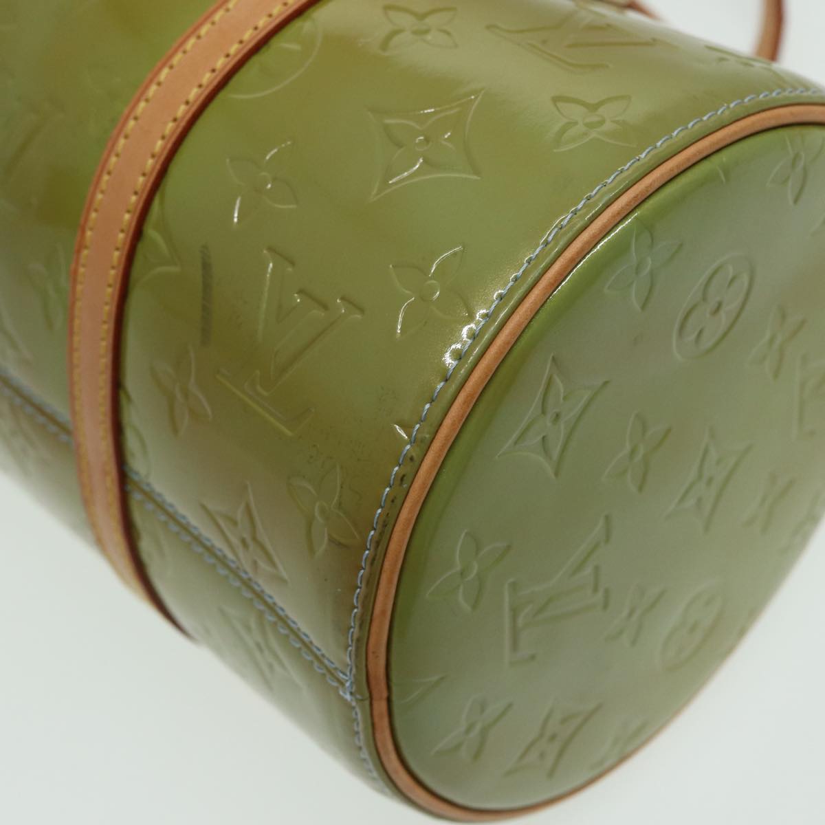 LOUIS VUITTON Monogram Vernis Bedford Hand Bag Baby Blue M91007 LV 82456