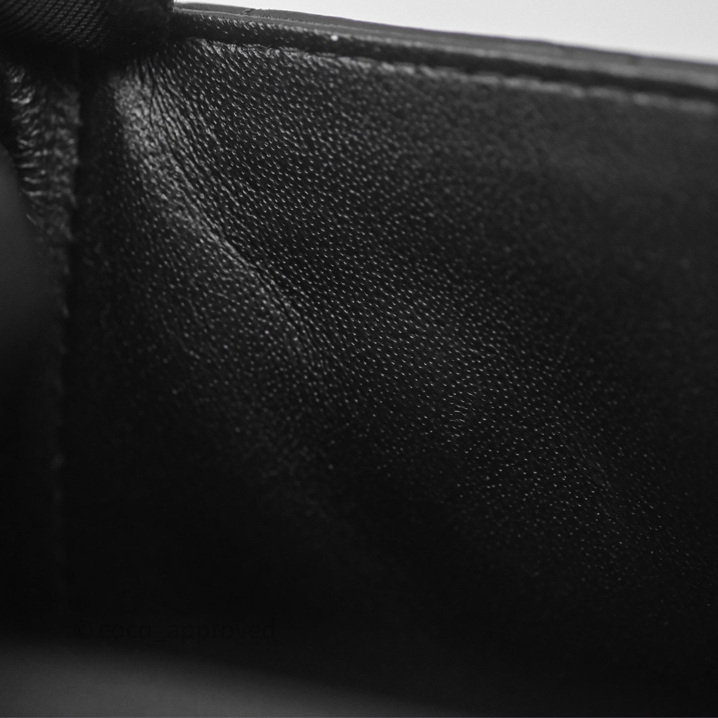 Chanel Mini Square Flap Quilted Black Lambskin Gold Hardware