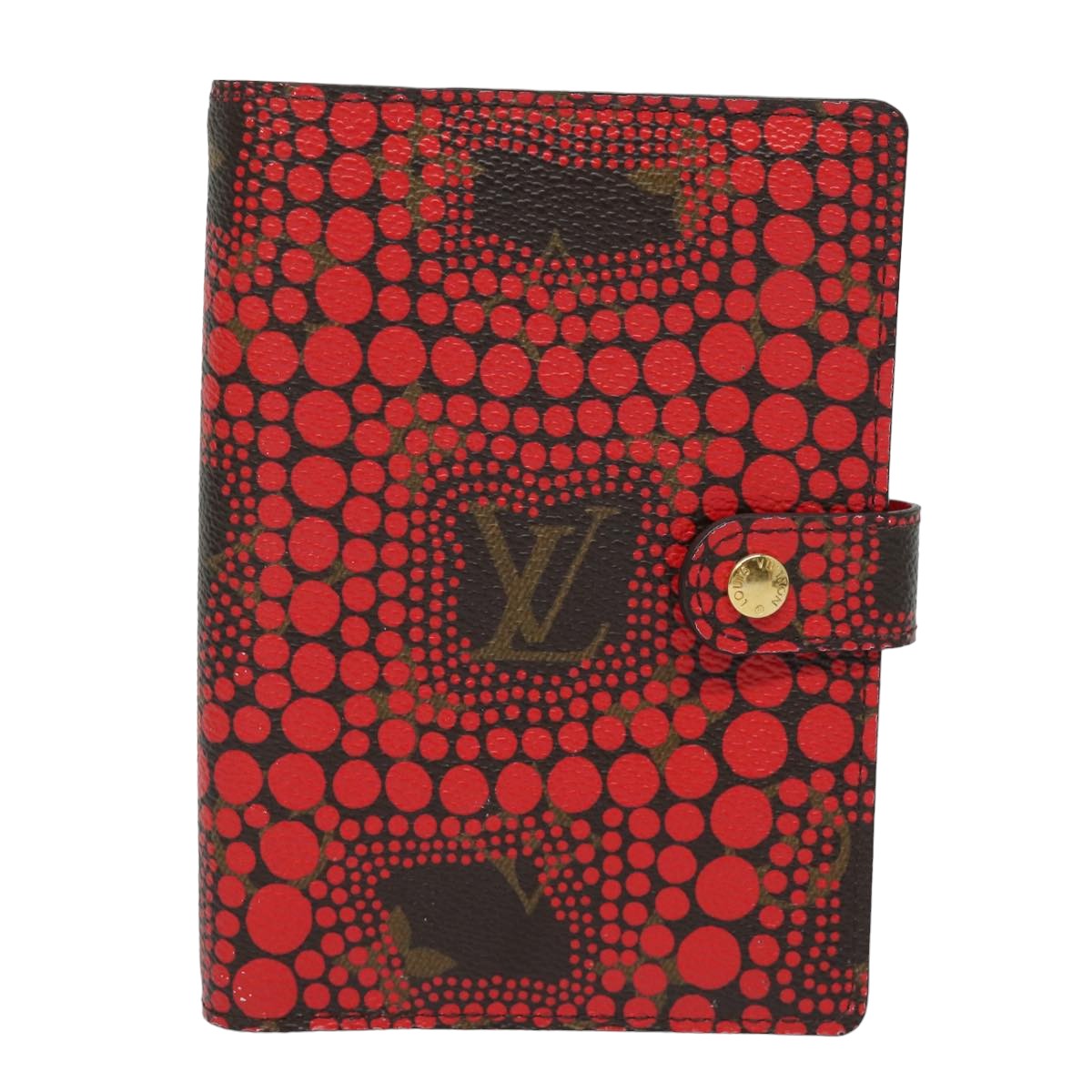 LOUIS VUITTON Yayoi Kusama Agenda PM Day Planner Cover Red R21132 LV 82481