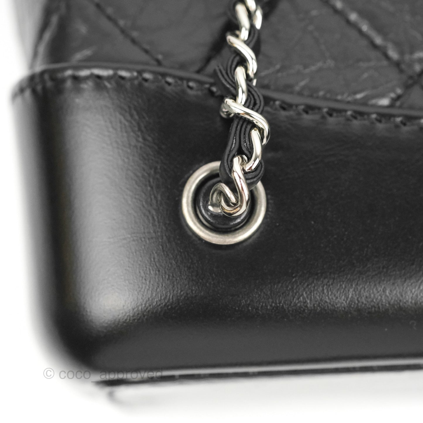 Chanel Small Gabrielle Backpack Black Aged Calfskin