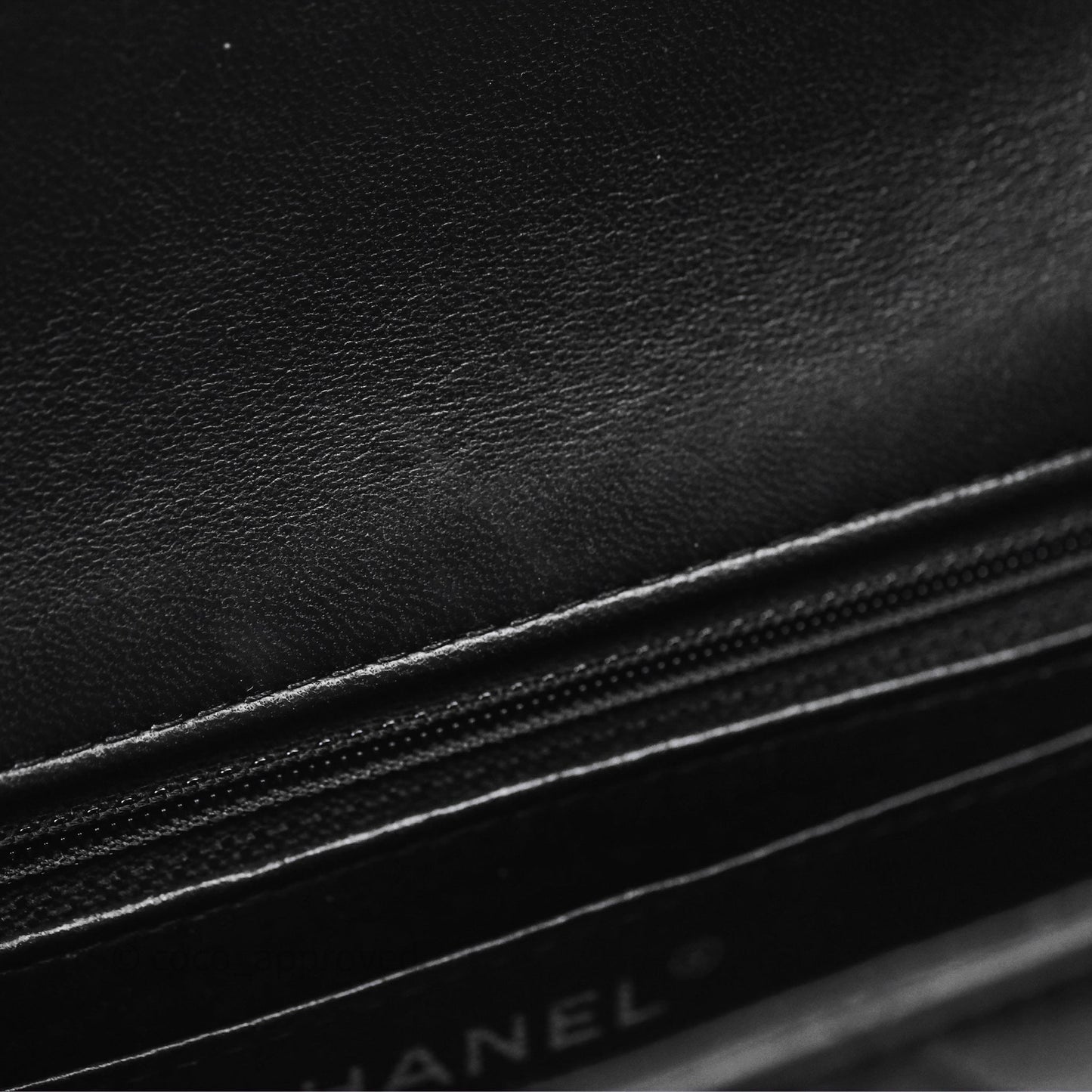 Chanel Quilted Mini Rectangular Flap Black Lambskin Silver Hardware