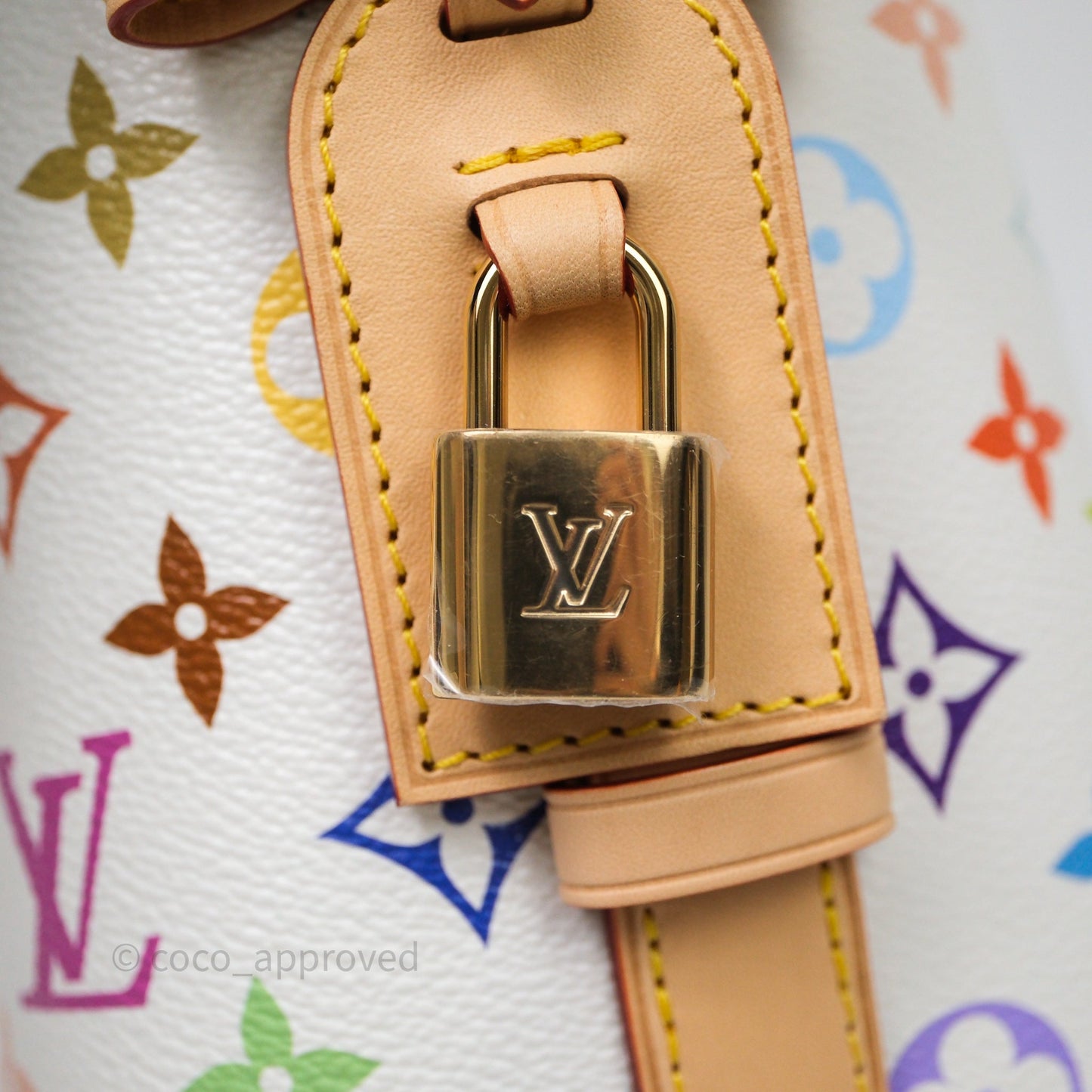 Louis Vuitton x Takashi Murakami All In BB Bag Multicolore Blanc Monogram Canvas