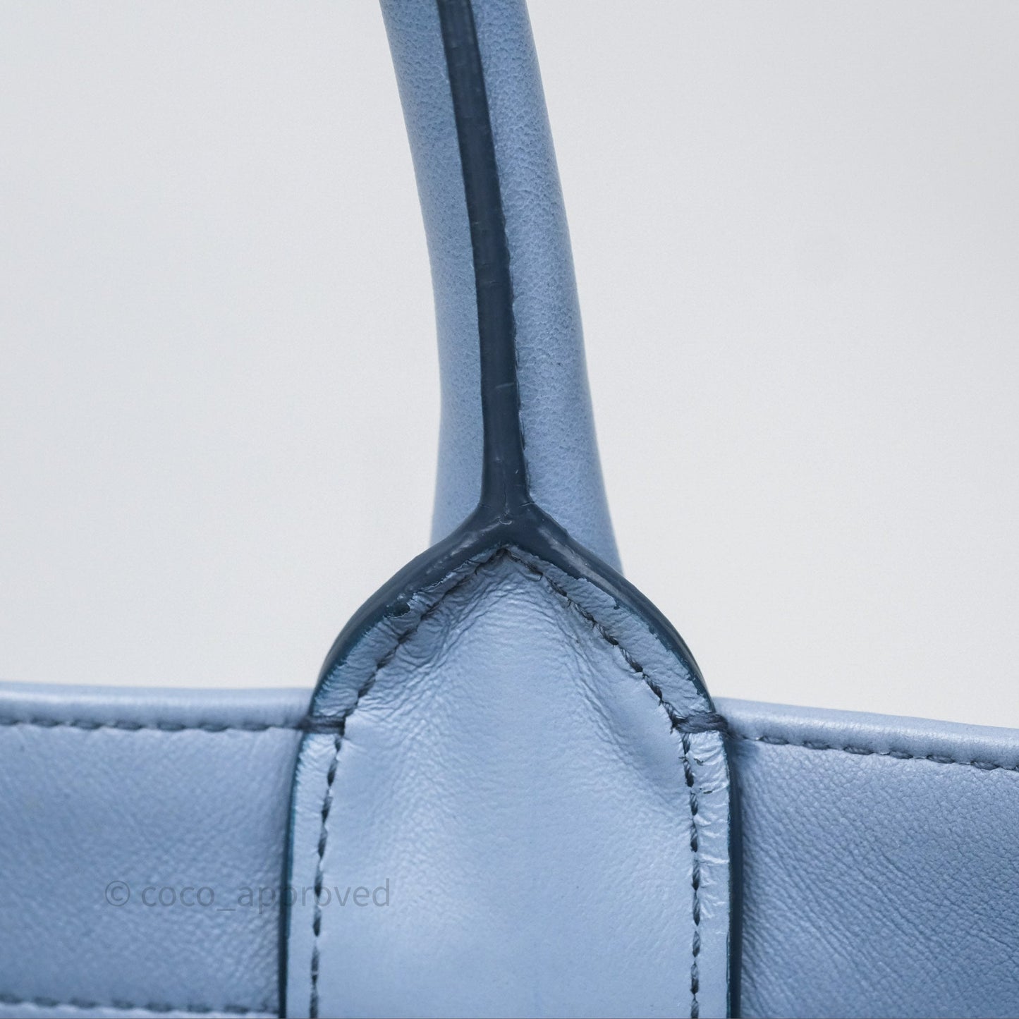 Christian Dior Medium Book Tote Blue Calfskin