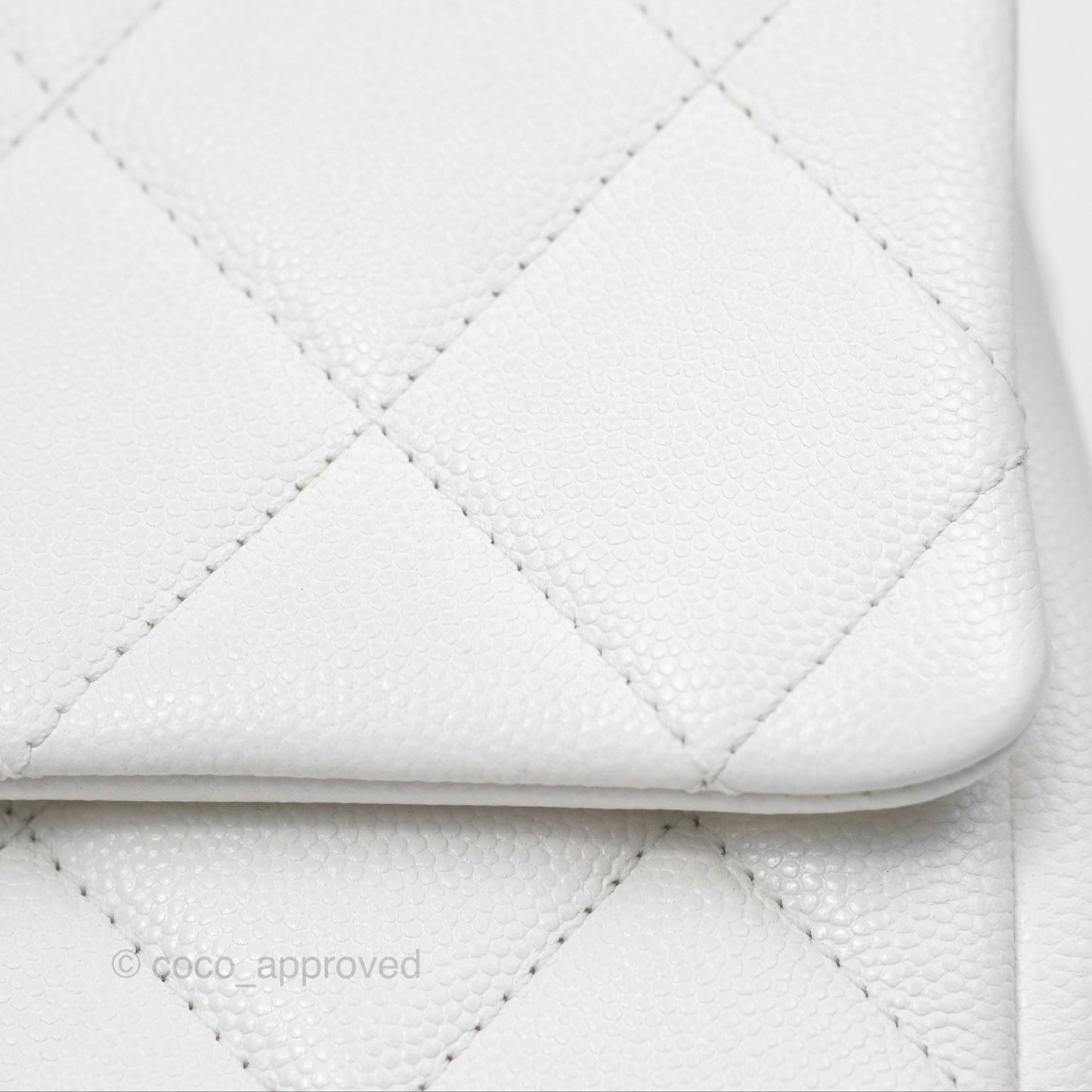 Chanel Quilted My Everything Medium Flap Bag White Caviar Incognito Hardware