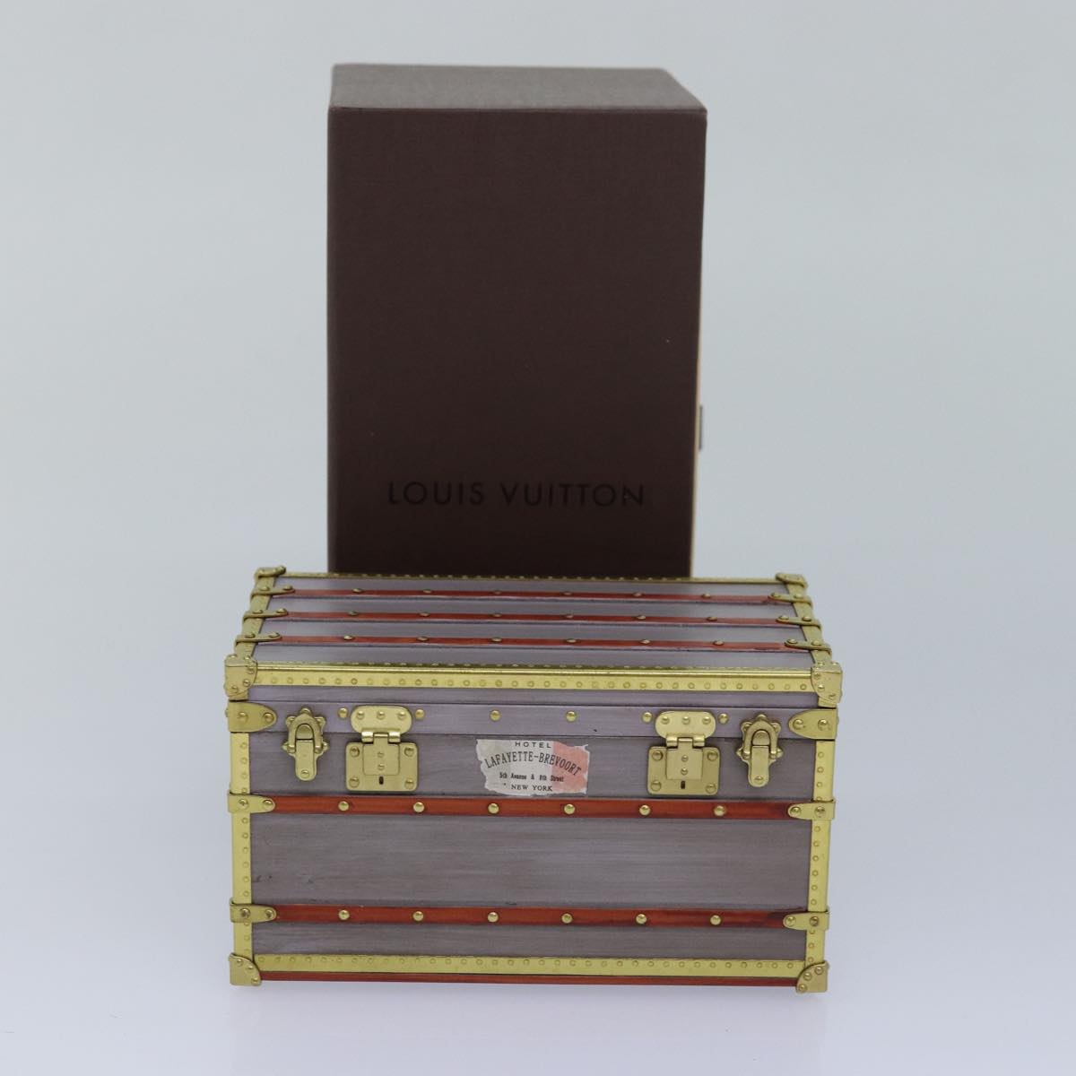 LOUIS VUITTON Trunk Accessory Case VIP only Purple Gold M99455 LV 82558