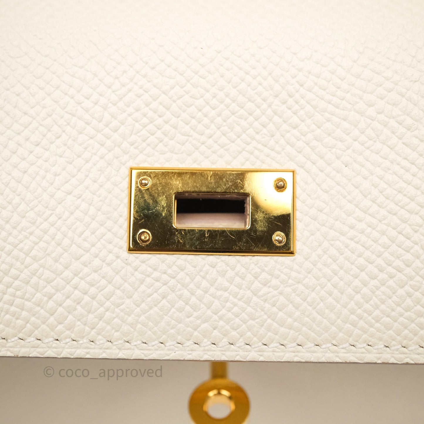 Hermès Kelly To Go Wallet Craie 10 Epsom Gold Hardware