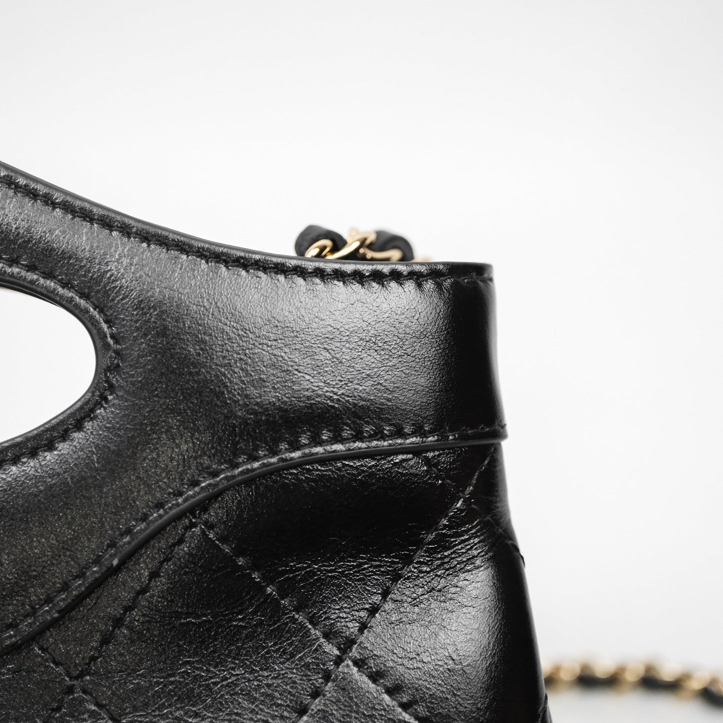 Chanel Nano 31 Black Shiny Calfskin Gold Hardware