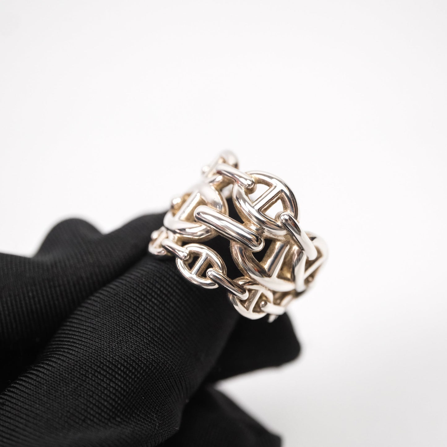 Hermès Chaine d'ancre Enchainee Ring Size 54