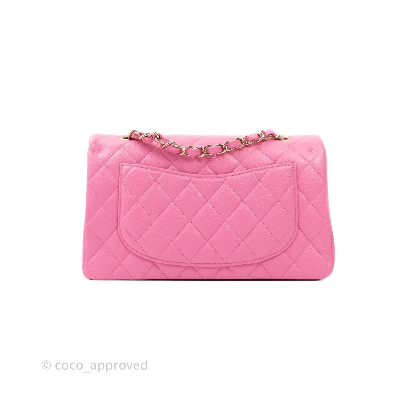 Chanel Classic Small S/M Flap Pink Caviar Gold Hardware 21P