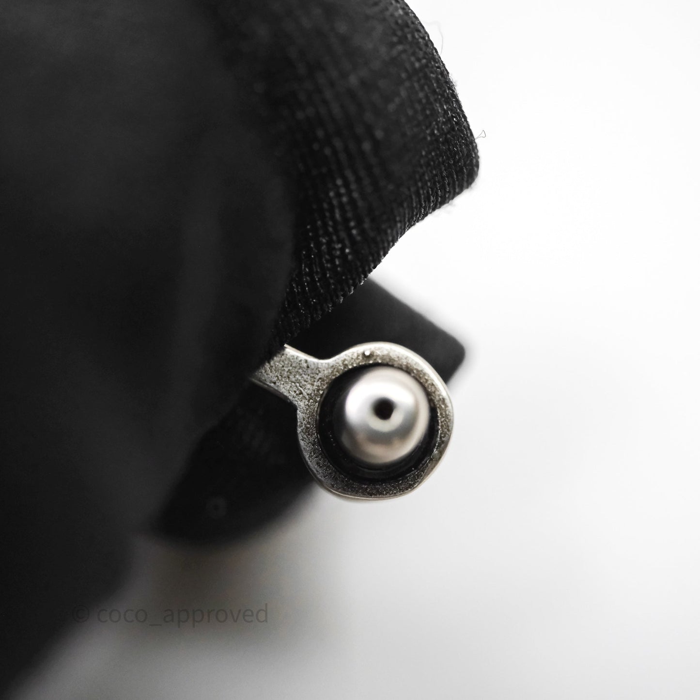 Dior J'ADIOR Earrings Antique Silver-Finish Metal with White Crystals