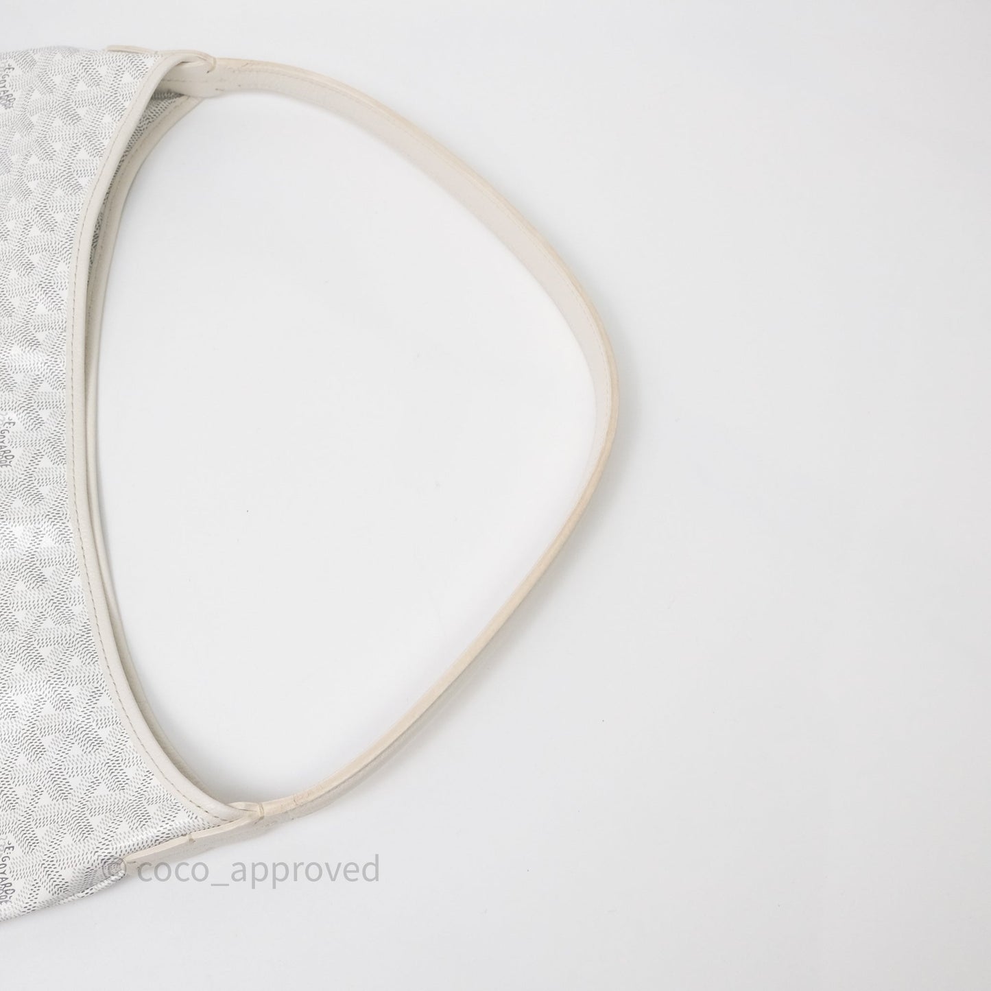 Goyard Bohème Hobo Bag PM White Goyardine Canvas
