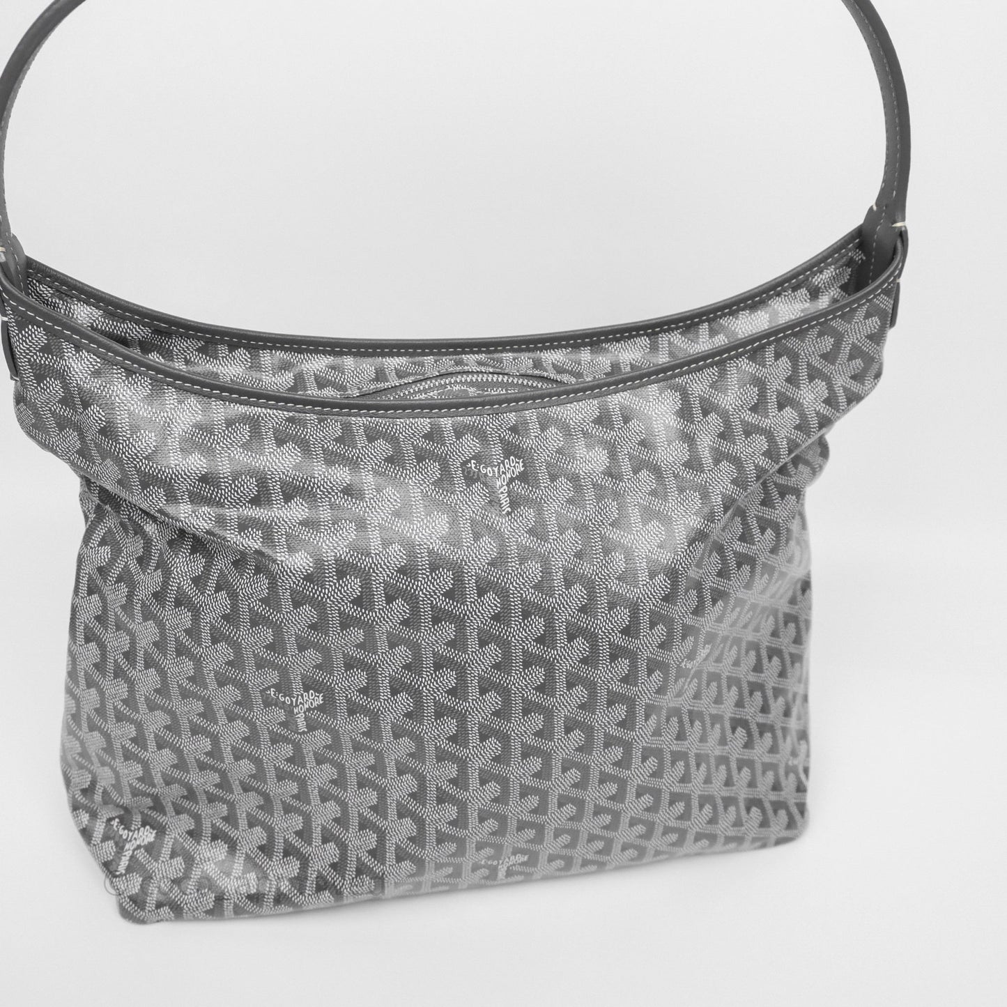 Goyard Bohème Hobo Bag Grey Goyardine Canvas
