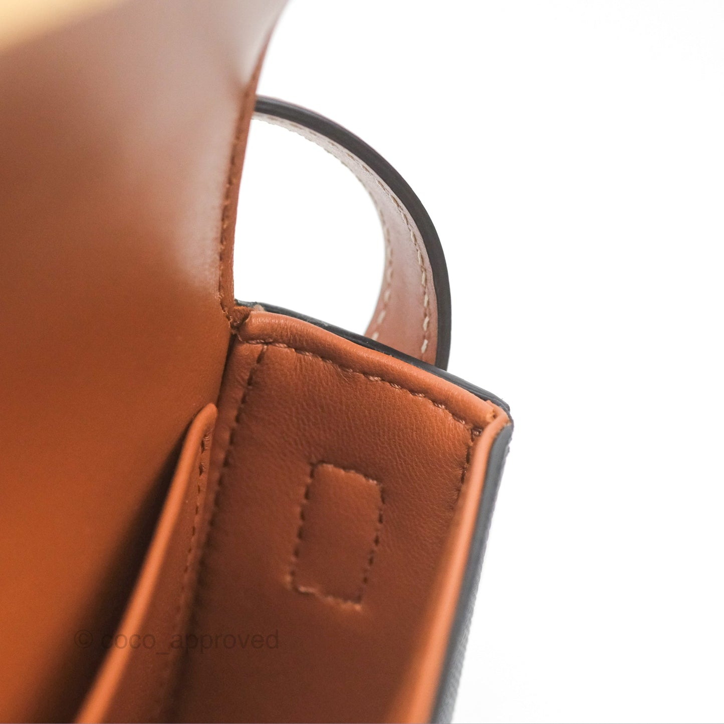 Celine Triomphe Shoulder Bag Tan Calfskin Triomphe Canvas