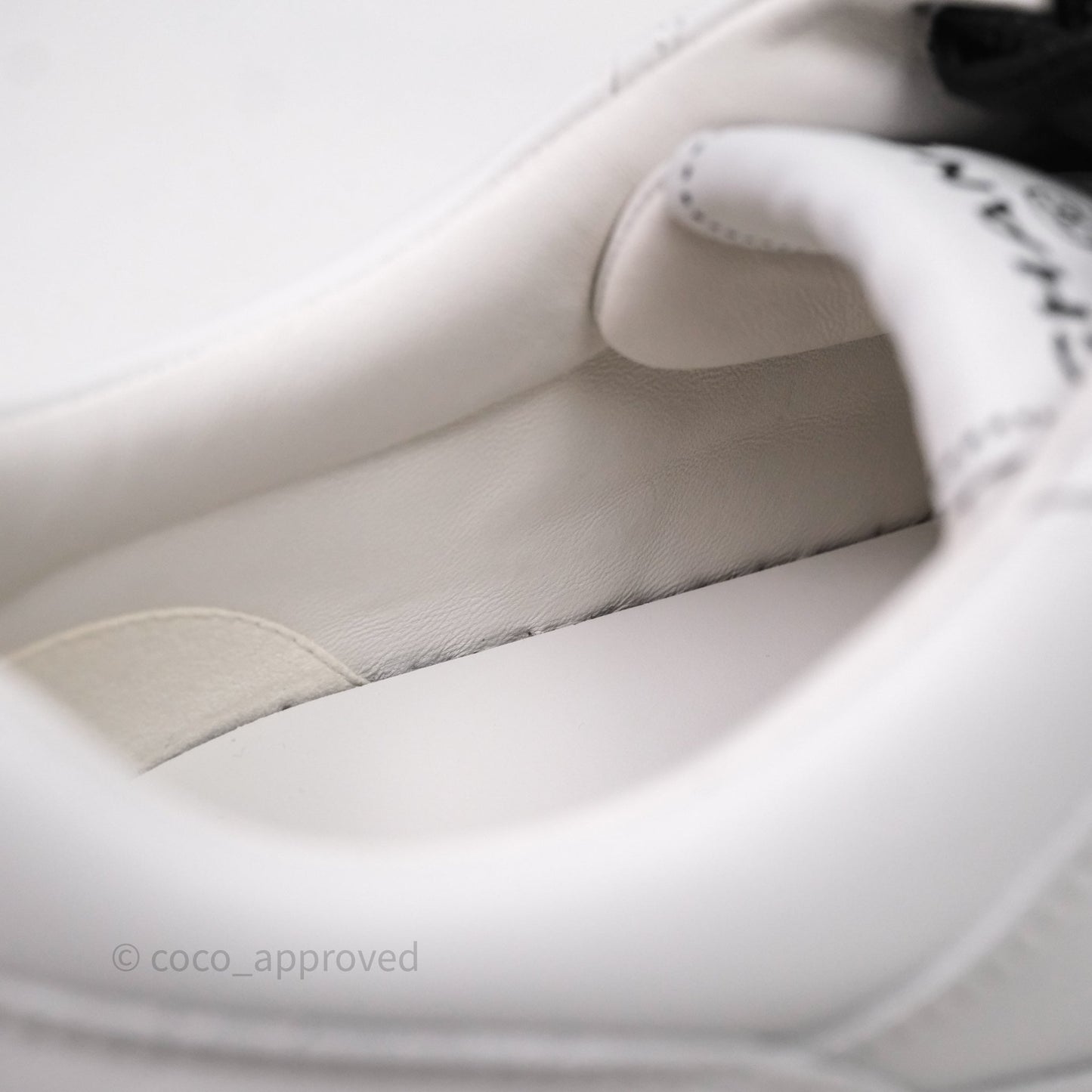 Chanel Logo Sneakers White Size 39