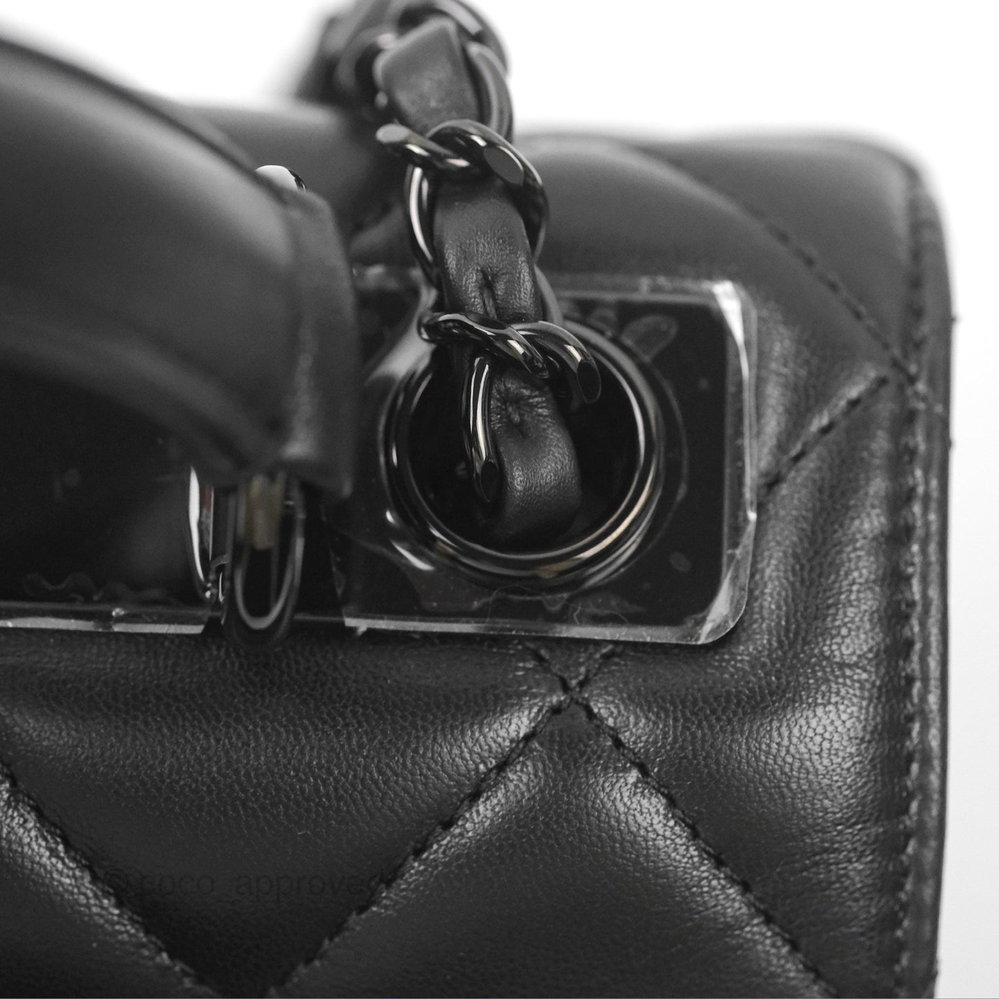 Chanel Small Trendy CC So Black Lambskin
