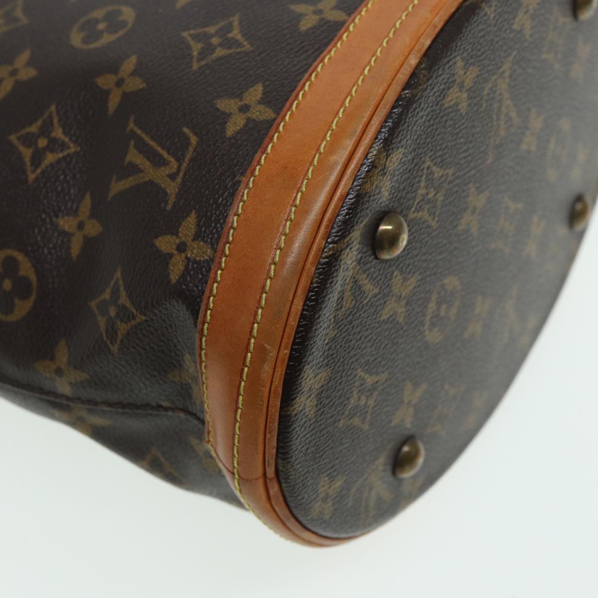 LOUIS VUITTON Monogram Bucket PM Shoulder Bag M42238 LV 82657