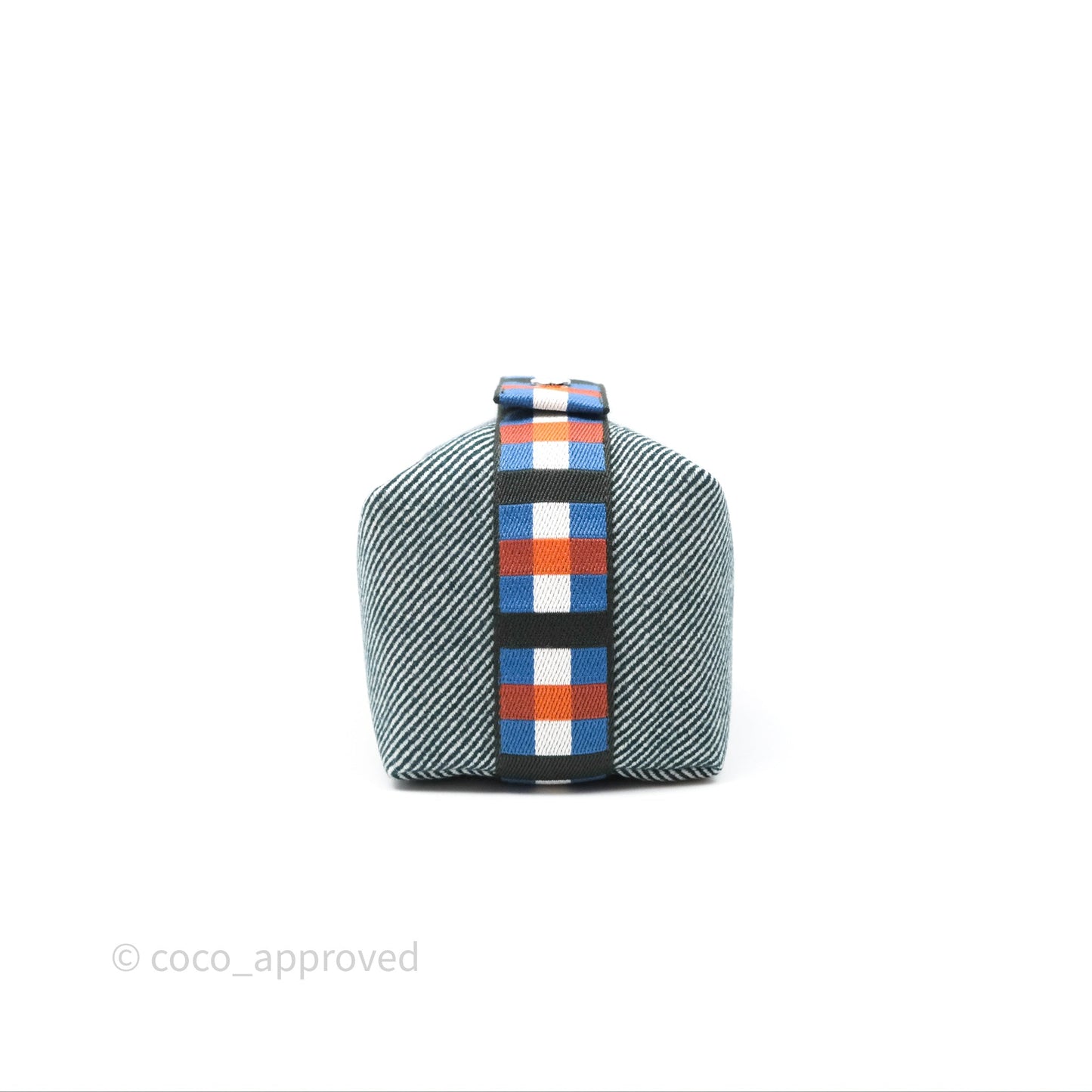 Hermès Small Bride-A-Brac Au Carre Case Wool Green
