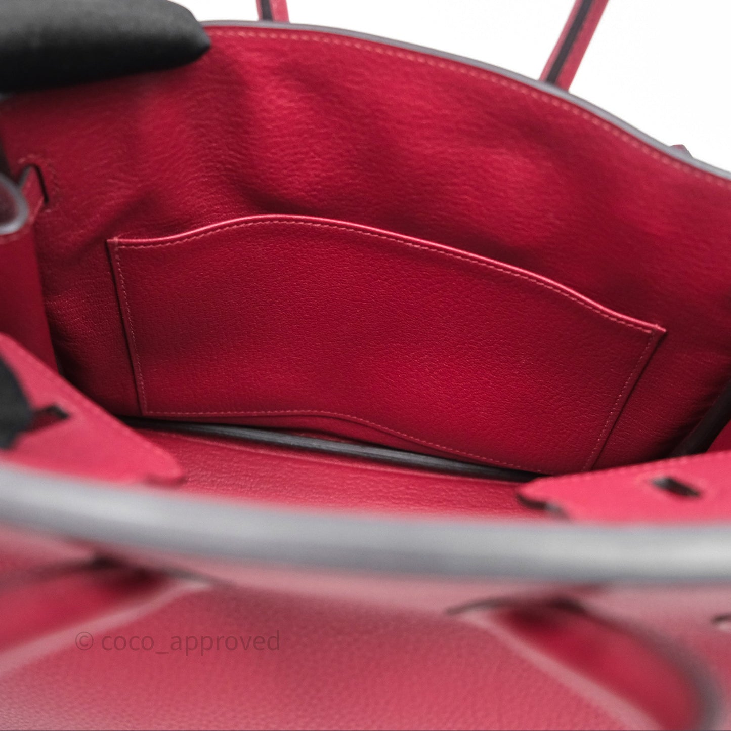 Hermès Birkin 25 Retourne Rouge Grenat Togo Gold Hardware