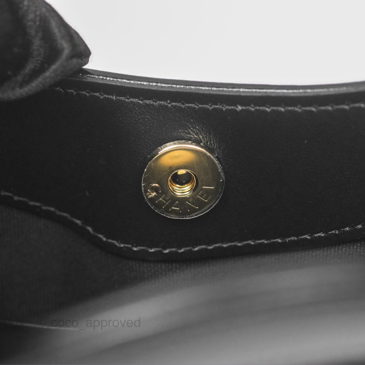 Chanel Nano 31 Black Shiny Lambskin Gold Hardware