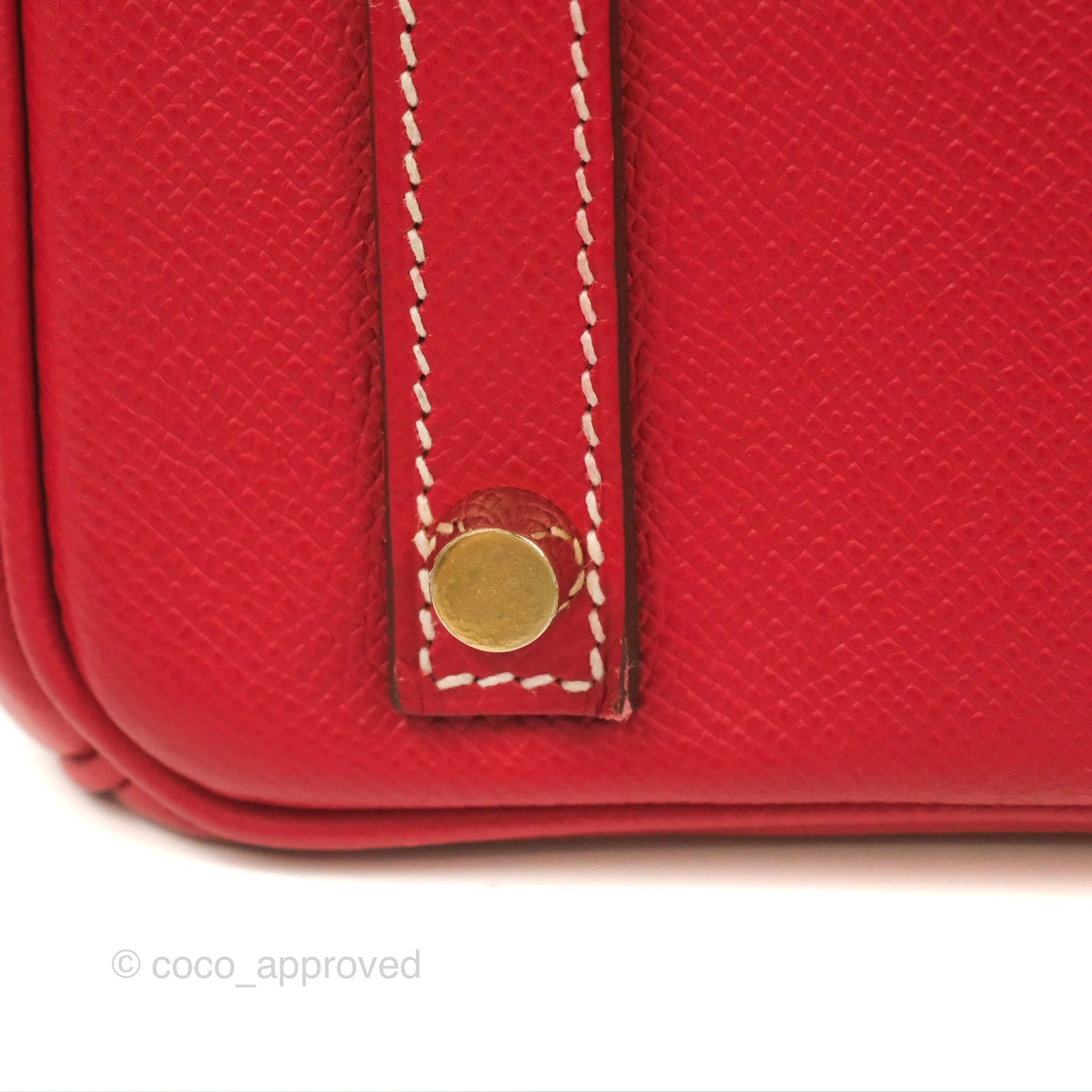 Hermès Candy Birkin 30 Rouge Casque/Blue Thalassa Epsom Permabrass Hardware