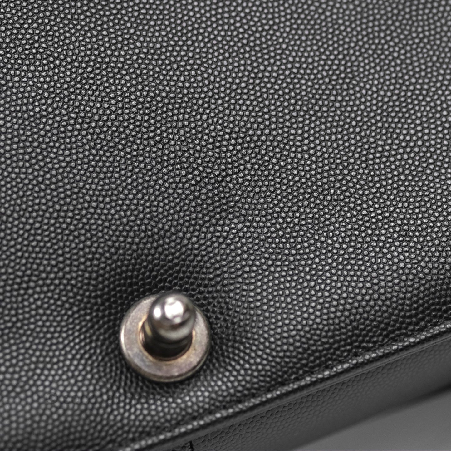 Chanel Quilted Medium Boy Black Caviar Ruthenium Hardware