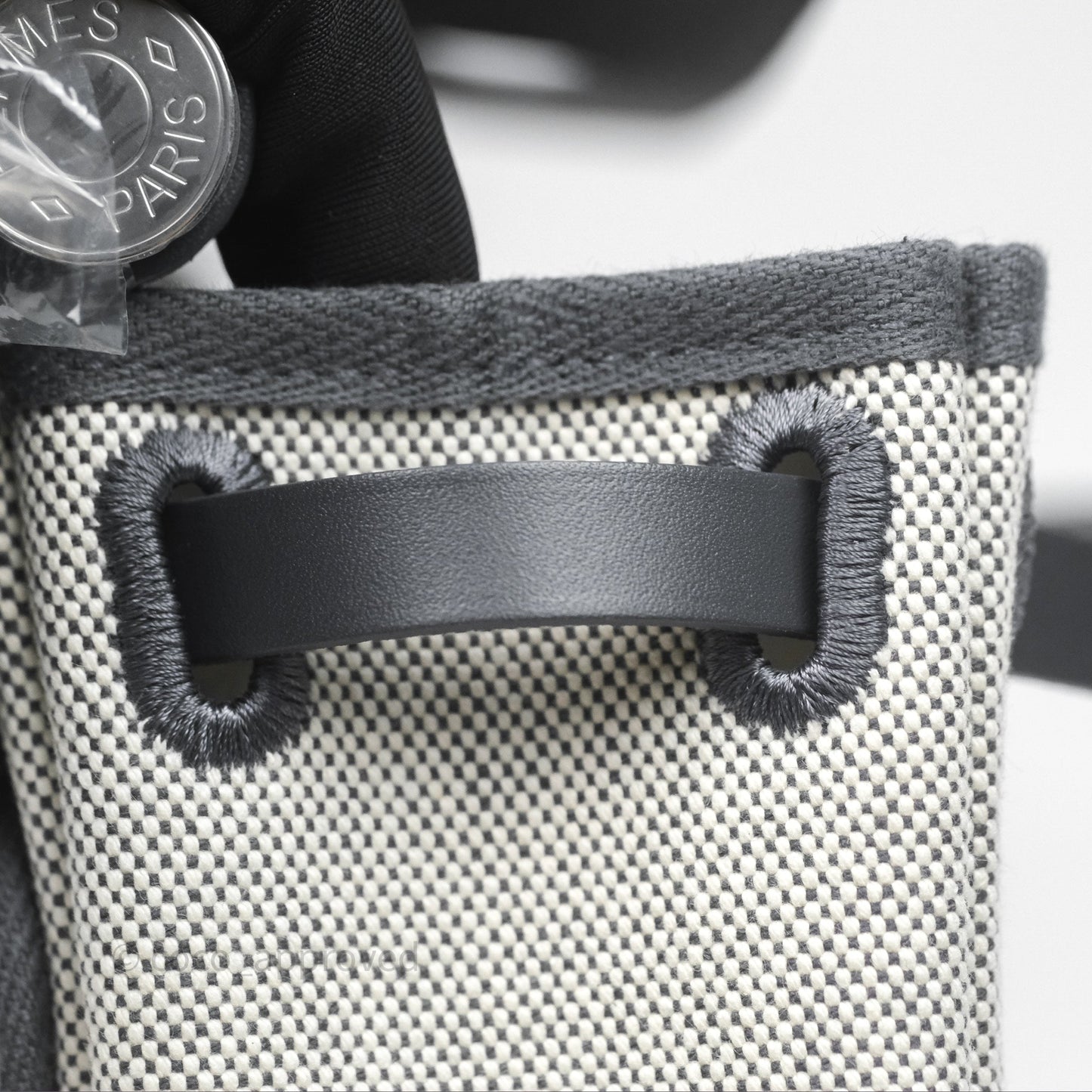 Hermès Herbag Zip 20 Mini Ardoise 85 Canvas Palladium Hardware