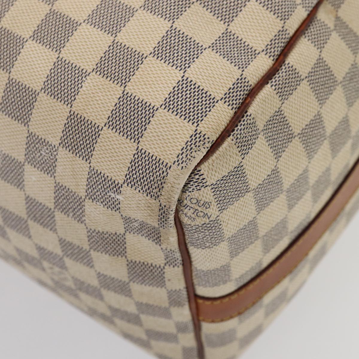 LOUIS VUITTON Damier Azur Keepall Bandouliere 45 Boston Bag N48223 LV 82740