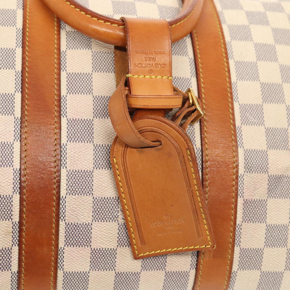 LOUIS VUITTON Damier Azur Keepall Bandouliere 45 Boston Bag N48223 LV 82740