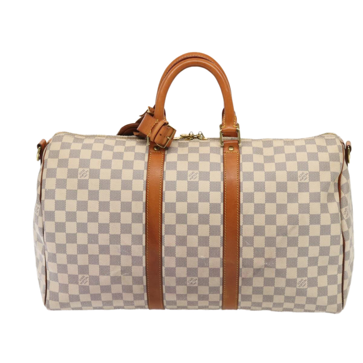 LOUIS VUITTON Damier Azur Keepall Bandouliere 45 Boston Bag N48223 LV 82740