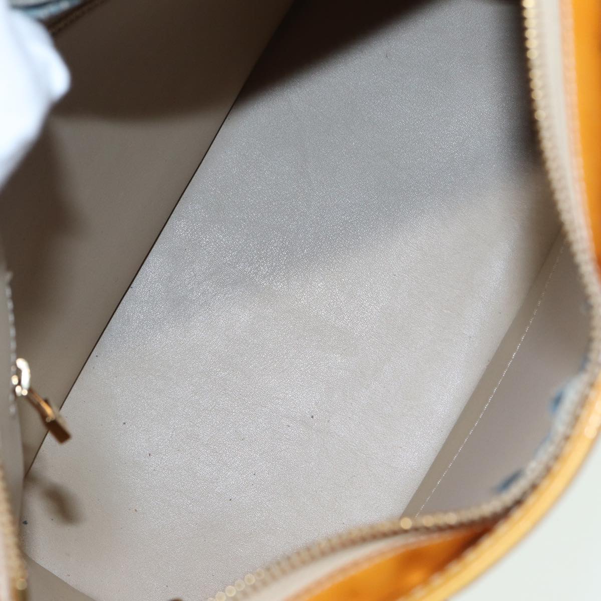 LOUIS VUITTON Monogram Vernis Houston Hand Bag Beige M91004 LV 82767