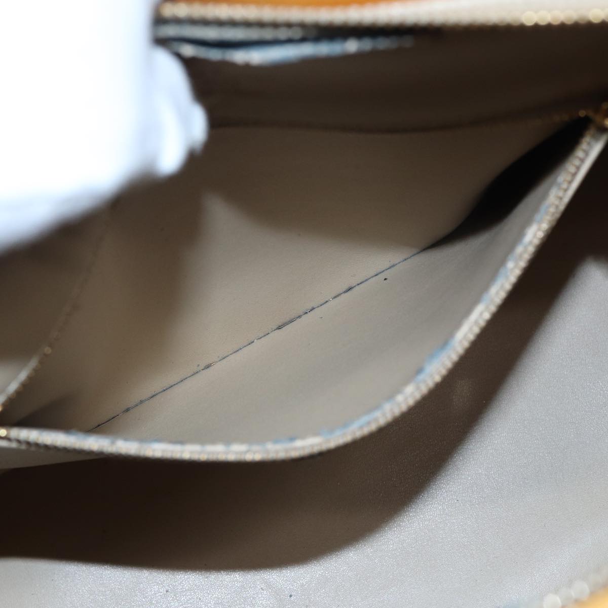 LOUIS VUITTON Monogram Vernis Houston Hand Bag Beige M91004 LV 82767