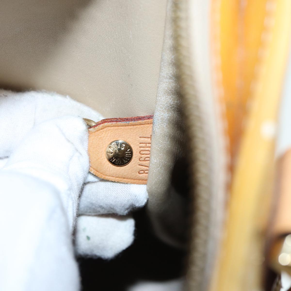 LOUIS VUITTON Monogram Vernis Houston Hand Bag Noisette M91340 LV 82768