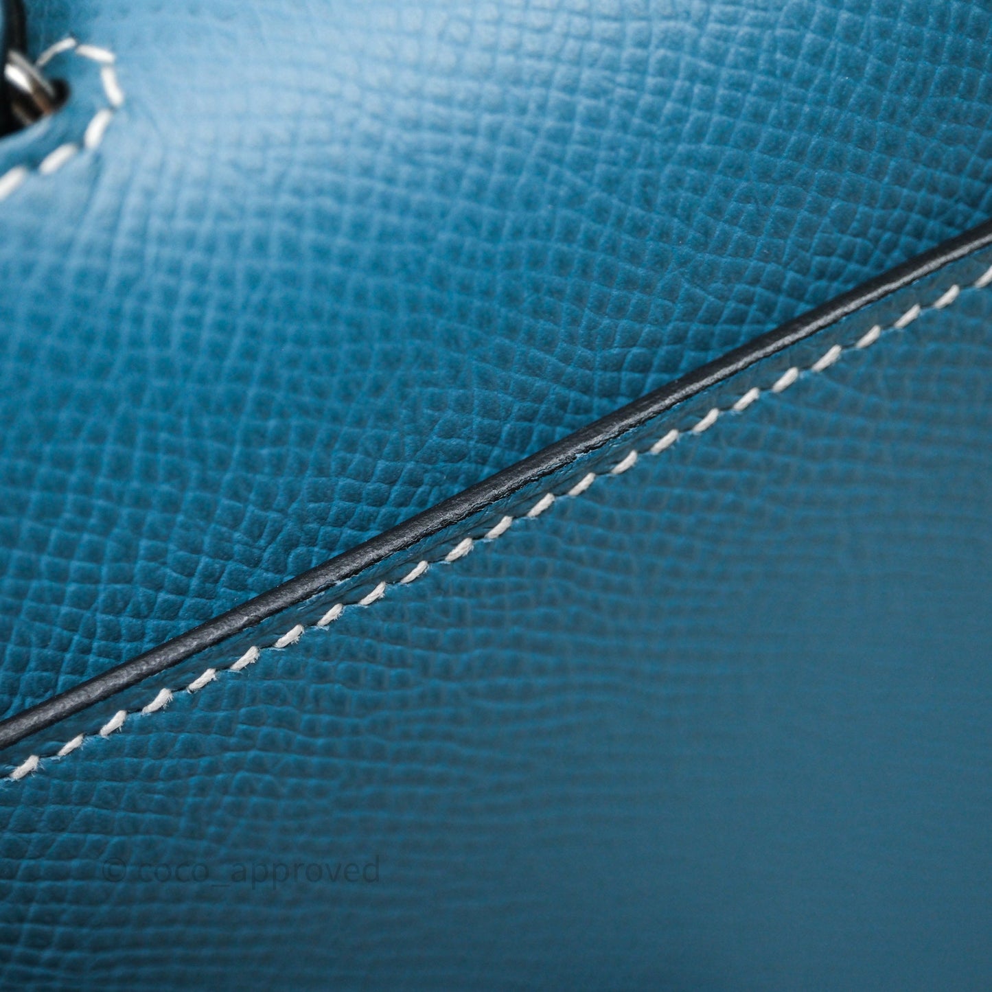 Hermès Della Cavalleria Mini II Bag 18 New Bleu Jean 75 Epsom Palladium Hardware