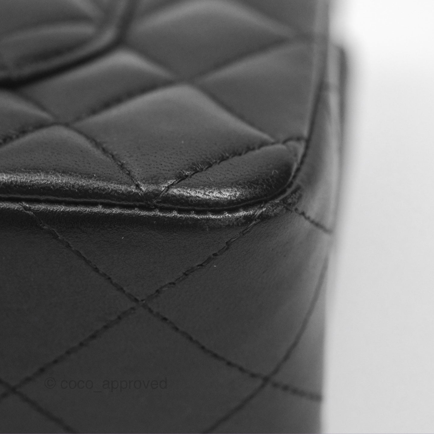 Chanel Small Classic Quilted Flap Black Lambskin Gold Hardware