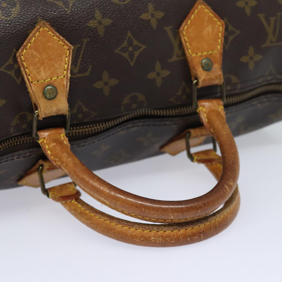 LOUIS VUITTON Monogram Speedy 35 Hand Bag M41524 LV 82795