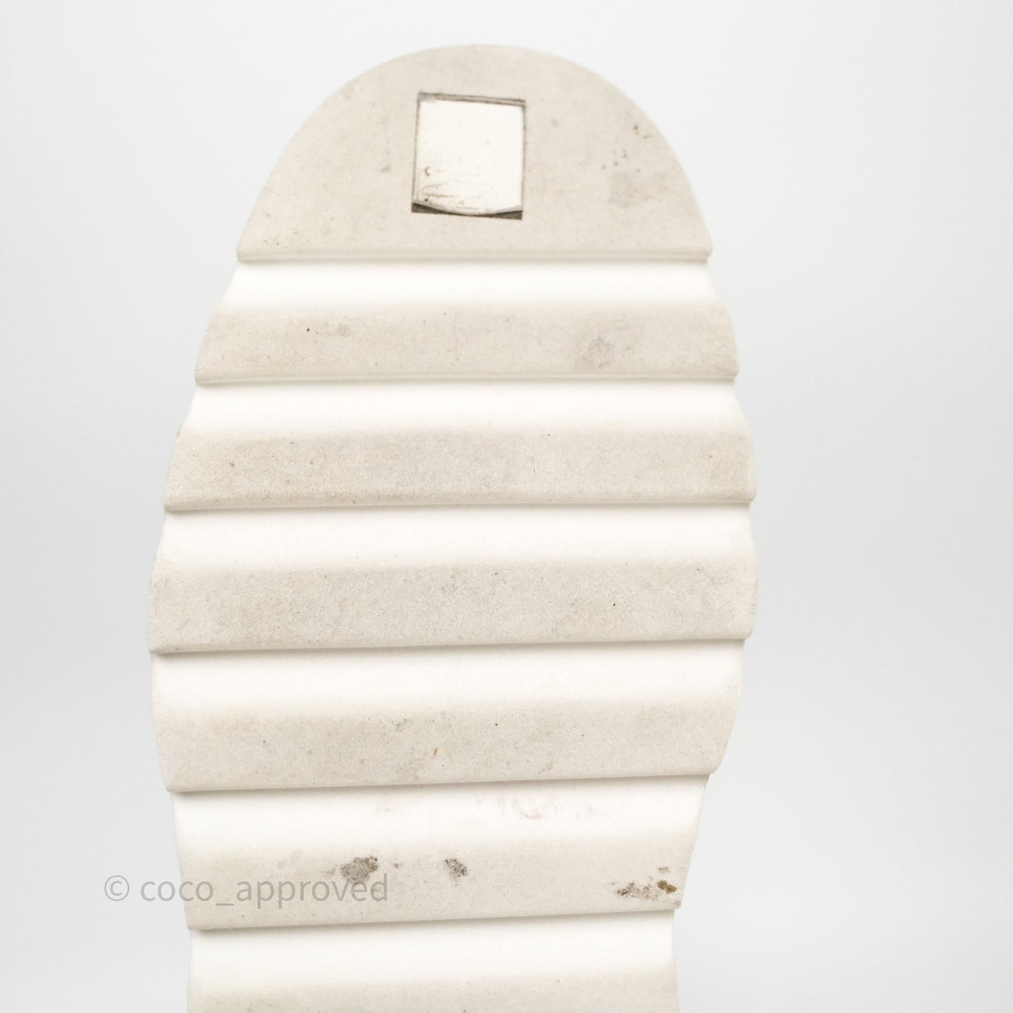 Chanel Logo Wedge Combat Boots White Size 38.5