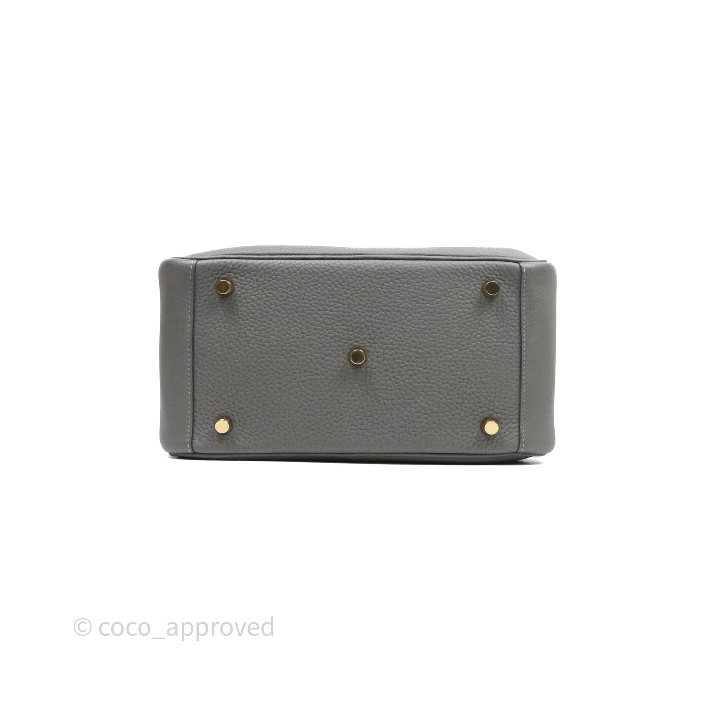 Hermès Lindy 26 Taurillion Clemence Gris Meyer 0L Gold Hardware