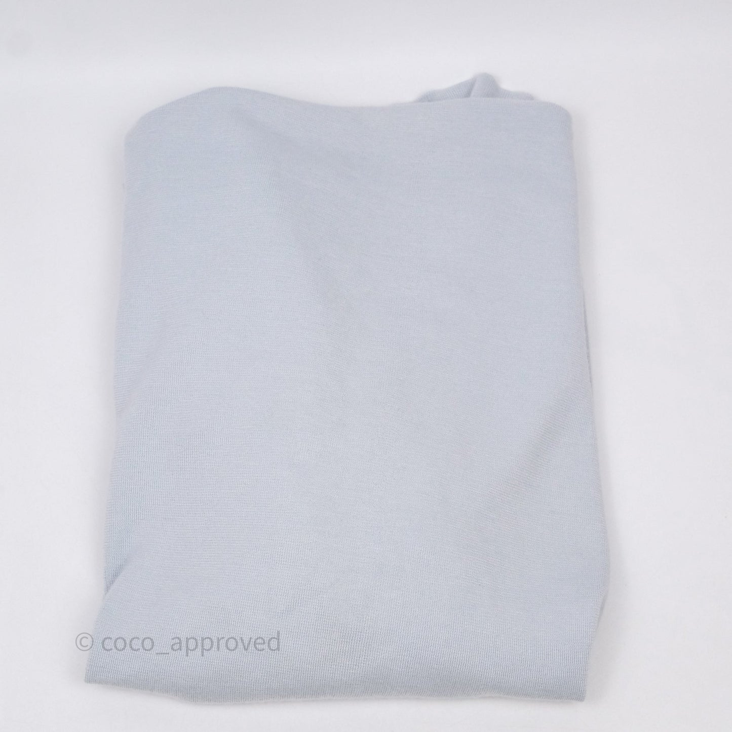 Hermès V-Neck Cardigans Silk/ Cashmere Baby Blue Size 34