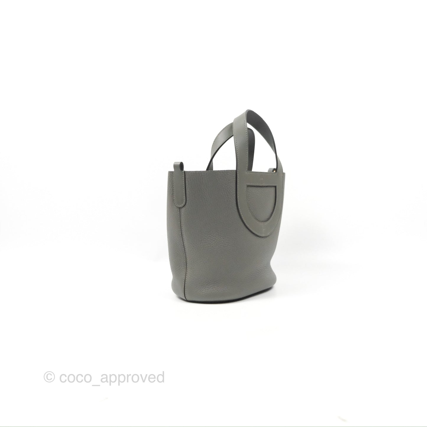Hermes In-The-Loop 18 Gris Meyer 0L Clemence Gold Hardware