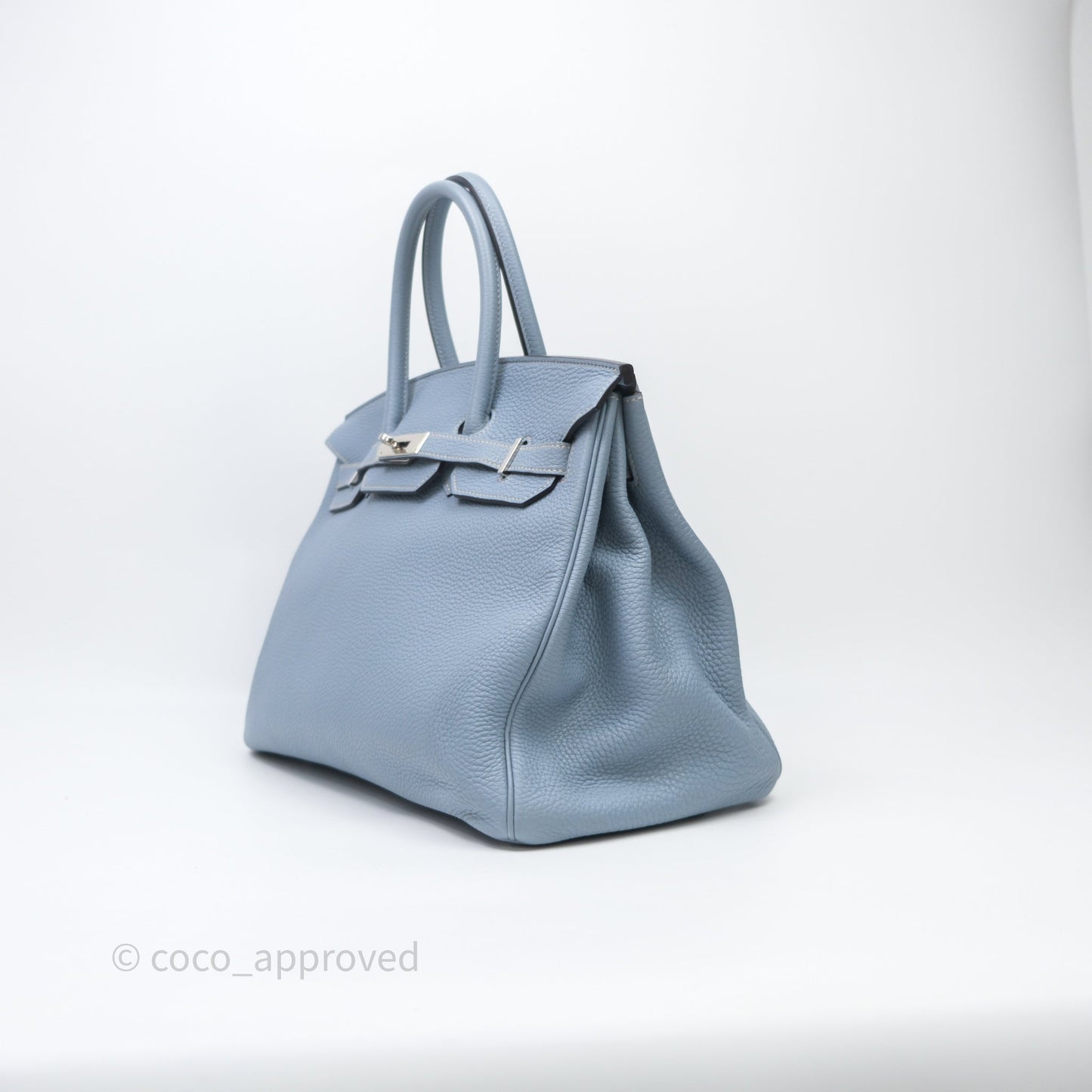 Hermès Birkin 35 Blue Ciel Togo Palladium Hardware