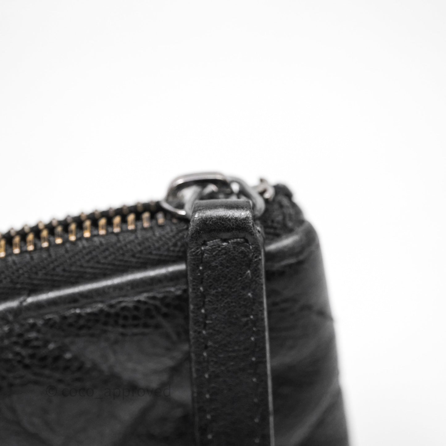 Chanel Quilted Mini O Case So Black Calfskin