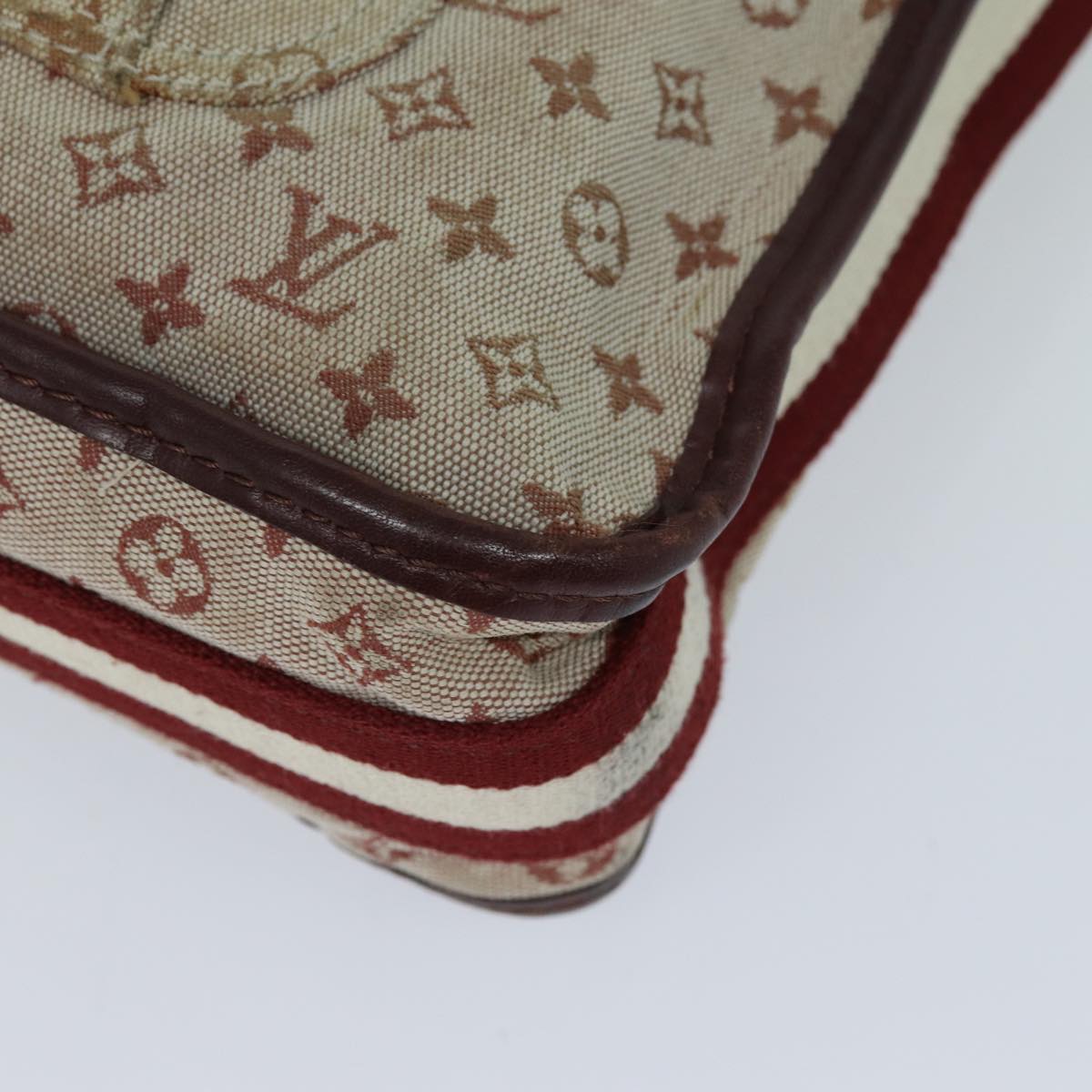 LOUIS VUITTON Monogram Mini Besace Mary Kate Bag Red M92321 LV 82835