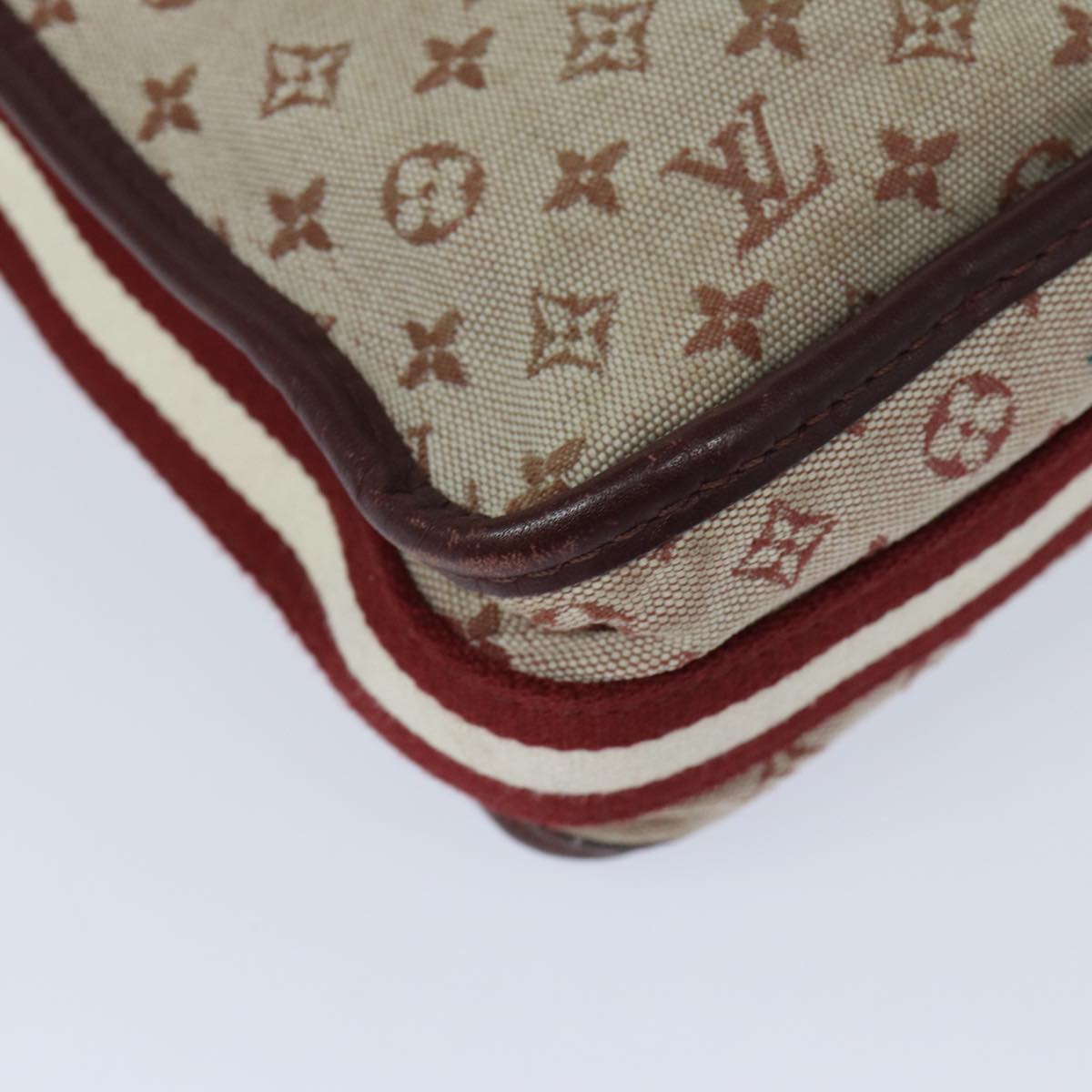 LOUIS VUITTON Monogram Mini Besace Mary Kate Bag Red M92321 LV 82835