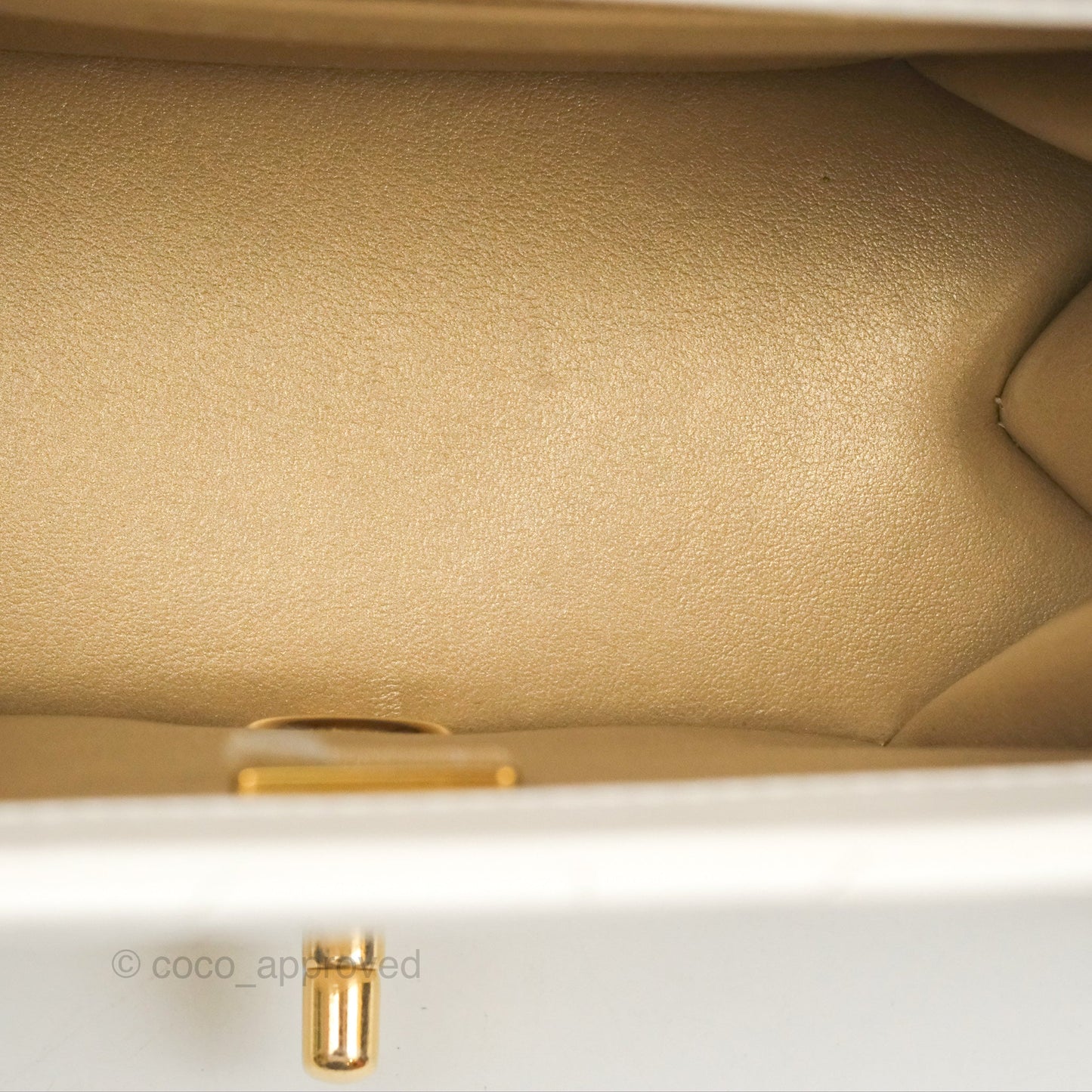 Chanel Mini Flap Bag with Enamel Charm Chain White Lambskin Gold Hardware
